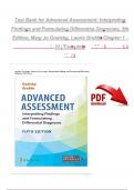 Test Bank For Advanced Assessment&semi; Interpreting Findings and Formulating Differential Diagnosis