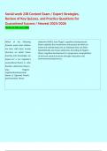  Social work 238 Content Exam &sol; Expert Strategies&comma; Review of Key Quizzes&comma; and Practice Questions for Guaranteed Success &sol; Newest 2025&sol;2026 