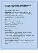 NSG 222&sol; NSG222 Herzing University -NSG 222 Family Health Nursing Exam &num;2 Questions With Complete Solutions