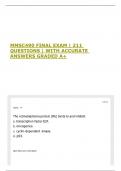MMSC490 FINAL EXAM &vert; 211 QUESTIONS &vert; WITH ACCURATE ANSWERS GRADED A&plus;