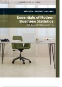 Solution Manual for Essentials Of Modern Business Statistics With Microsoft Excel 8th Edition by David R. Anderson||ISBN NO:10,0357131622||ISBN NO:13,978-0357131626|All Chapters Covered|Complete Guide A+.