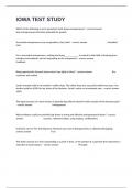 IOWA TEST STUDY Questions And Correct Verified Answers Guaranteed Pass&period;