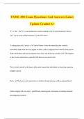 FAML 400 Exam Questions And Answers Latest Update Graded A&plus;
