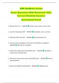 88M RedBook Actual   Exam Questions With Reviewed 100&percnt;  Correct Detailed Answers   Guaranteed Pass&excl;&excl; 