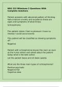 NSG 222&sol; NSG222 Herzing University -NSG 222 Milestone 2 Questions With Complete Solutions&period;