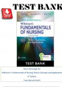 Test Bank For Davis Advantage for Wilkinson's Fundamentals of Nursing &lpar;2 Volume Set&rpar;&colon; Theory&comma; Concepts&comma; and Applications&comma; 5th Edition by Leslie S&period; Treas &comma; Karen&vert;2025 100&percnt; PASS&vert; with RATIONALE&vert;