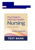 Test Bank For Psychiatric Mental Health Nursing 9th Edition 