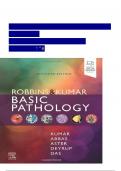 Test Bank For Robbins Basic Pathology 11th Edition