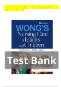 Test Bank For Wong-s Nursing Care Of Infants and Children 12th Edition