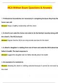 HCA Written Exam 2026 Actual with Questions & Answers &lpar;Latest 2026 &sol; 2027 Update&rpar; 100&percnt; Guarantee Pass &lpar;Verified Answers&rpar;