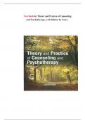 Test Bank for Theory and Practice of Counseling and Psychotherapy&comma; 11th Edition by Corey