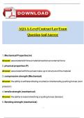 AQA A-level DESIGN AND TECHNOLOGY PRODUCT DESIGN Paper 1 Technical Principles  Correct Questions and Answers &lpar;Latest 2025 &sol; 2026 Update&rpar; 100&percnt; Pass
