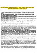AHIP MEDICARE TRAINING MODULE 1 FINAL REVIEW QUESTIONS AND ANSWERS GRADED A&plus; LATEST UPDATE