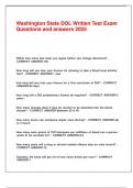 Washington State DOL Written Test Exam Questions and answers 2025&period;