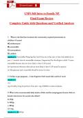 CMN 568 Intro to Family NP  Final Exam Review  &lpar;Latest 2025 &sol; 2026&rpar;&colon; Most Comprehensive Qs & Ans - to Pass the Exam With Confidence