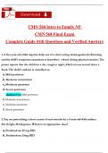 CMN 568 Intro to Family NP  CMN 568 Final Exam  &lpar;Latest 2025 &sol; 2026&rpar;&colon; Most Comprehensive Qs & Ans - to Pass the Exam With Confidence