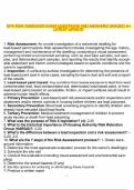EPA RISK ASSESSOR EXAM QUESTIONS AND ANSWERS GRADED A&plus; LATEST UPDATE