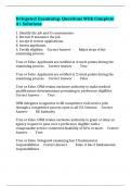 Delegated Examining&colon; Questions With Complete A&plus; Solutions