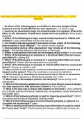 EPA RISK ASSESSOR QUESTIONS AND ANSWERS GRADED A&plus; LATEST UPDATE