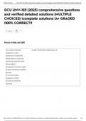 GCU UNV-103 &lpar;2025&rpar; comprehensive questions and verified detailed solutions &lpar;MULTIPLE CHOICES&rpar; &vert;complete solutions &vert;A&plus; GRADED &vert;100&percnt; CORRECT&excl;&excl;