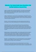 MARYLAND ASBESTOS EXAM QUESTIONS AND CORRECT SOLUTIONS&period;