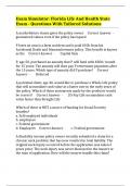 Exam Simulator&colon; Florida Life And Health State Exam - Questions With Tailored Solutions