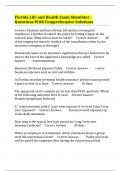 Florida Life and Health Exam Simulator - Questions With Comprehensive Solutions