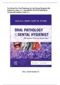 Test Bank For Oral Pathology for the Dental Hygienist 8th Edition by Olga A&period; C&period; Ibsen&vert;&vert;ISBN 978-0323764032&vert;&vert;All Chapters&vert;&vert;Complete Guide A&plus;&vert;Latest update