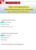 NR 566&sol; NR566 Midterm Exam Review Qs & Ans &lpar;Latest 2024 &sol; 2025&rpar;&colon; Advanced Pharmacology for Care of the Family &lpar;Verified Answers&rpar;