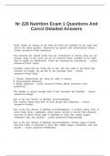Nr 228 Nutrition Exam 1 Questions And Correct Detailed Answers