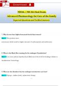 NR 566&sol; NR566 Final Exam Qs & Ans &lpar;Latest 2025 &sol; 2026&rpar;&colon; Advanced Pharmacology for Care of the Family &lpar;Verified Answers&rpar;