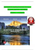 Solution Manual For Auditing & Assurance Services&colon; A Systematic Approach&comma; 12th Edition By William Messier Jr&comma; Steven Glover&comma; Verified Chapters 1 - 21&comma; Complete Newest Version