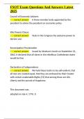 FSOT Exam Questions And Answers Latest 2025&period;docx