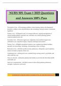 NURS 505&colon; Exam 1 2025 Questions and Answers 100&percnt; Pass