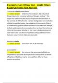 Foreign Service Officer Test - World Affairs Exam Questions And Answers&period;docx
