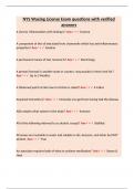 NYS Waxing License Exam questions with verified answers&period;