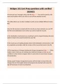 Bridges 101 Cert Prep questions with verified answers&period;