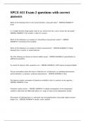 SPCE 611 Exam 2 questions with correct answers