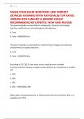 NAHQ CPHQ EXAM QUESTIONS AND CORRECT DETAILED ANSWERS WITH RATIONALES TOP RATED VERSION FOR ALREADY A GRADED HIGHLY RECOMMENDED BY EXPERTS &vert; NEW AND REVISED
