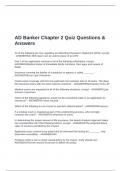 AD Banker Chapter 2 Quiz Questions & Answers