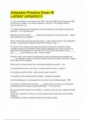 Asbestos Practice Exam III LATEST UPDATE&excl;&excl;&excl;