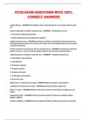PCCD EXAM QUESTIONS WITH 100&percnt; CORRECT ANSWERS 