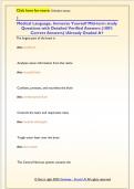 Medical Language&comma; Immerse Yourself Mid-term study  Questions with Detailed Verified Answers &lpar;100&percnt;  Correct Answers&rpar; &sol;Already Graded A&plus; 