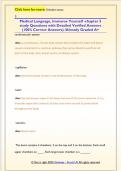 Medical Language&comma; Immerse Yourself -chapter 5  study Questions with Detailed Verified Answers  &lpar;100&percnt; Correct Answers&rpar; &sol;Already Graded A&plus; 