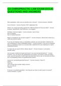 CA CHIROPRACTIC LAW EXAM &lpar;CCLE&rpar; QUESTIONS AND ANSWERS