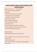 Citymd medical scribe practical questions with verified answers&period;