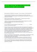 CCLE REVIEW WORKSHEET EXAM QUESTIONS AND ANSWERS &lpar;GRADED A&rpar;