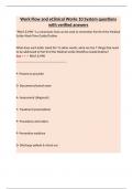Work Flow and eClinical Works 10 System questions with verified answers&period;