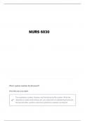 NURS 6030 EXAM 1 MOD 1-3 QUESTIONS AND VERIFIED ANSWERS