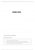 NURS 6030 EXAM 4 QUESTIONS AND VERIFIED ANSWERS